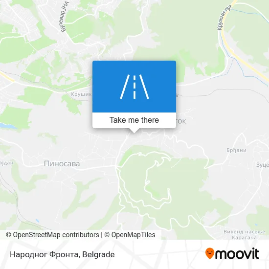 Народног Фронта map