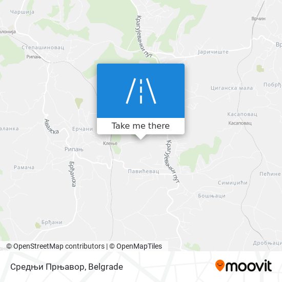 Средњи Прњавор map