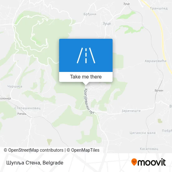 Шупља Стена map