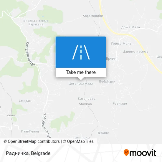 Радничка map