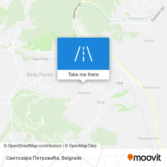 Светозара Петровића map