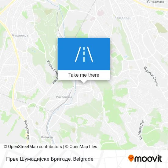 Прве Шумадијске Бригаде map