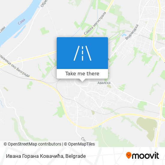 Ивана Горана Ковачића map