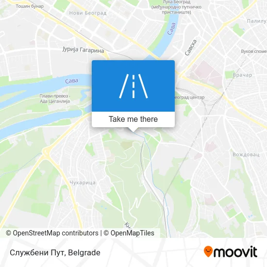 Службени Пут map