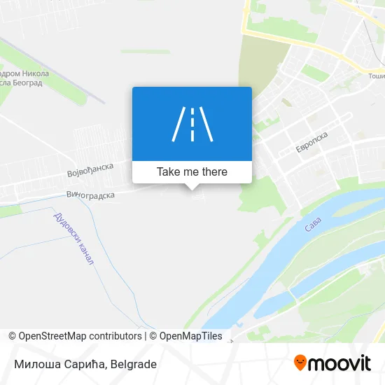 Милоша Сарића map