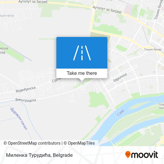 Миленка Турудића map