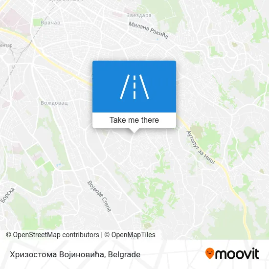 Хризостома Војиновића map