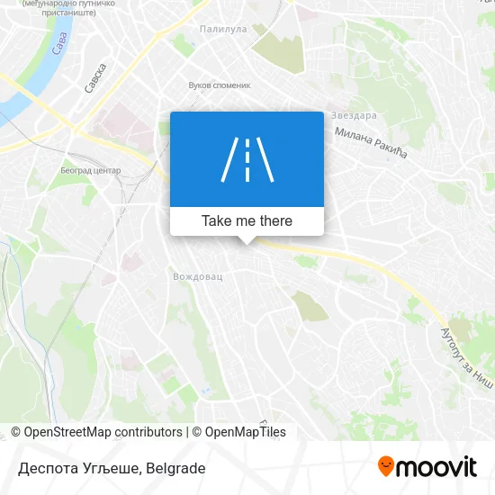Деспота Угљеше map