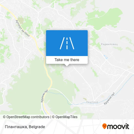 Планташка map