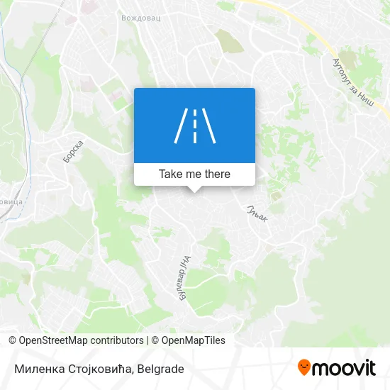 Миленка Стојковића map
