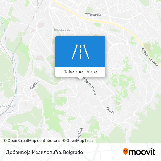 Добривоја Исаиловића map