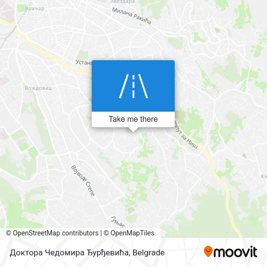 Доктора Чедомира Ђурђевића map