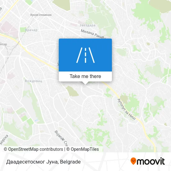 Двадесетосмог Јуна map