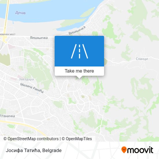 Јосифа Татића map