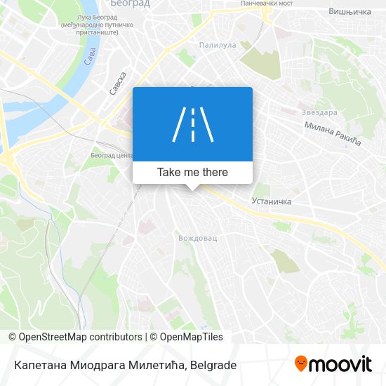 Капетана Миодрага Милетића map