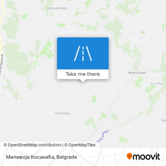 Миливоја Косанића map