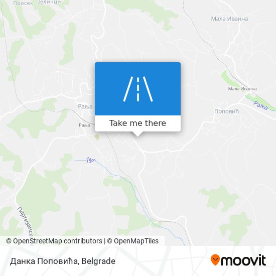 Данка Поповића map