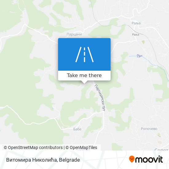 Витомира Николића map