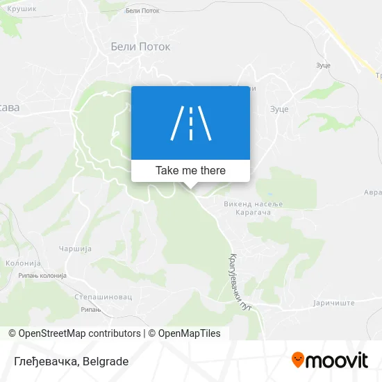 Глеђевачка map