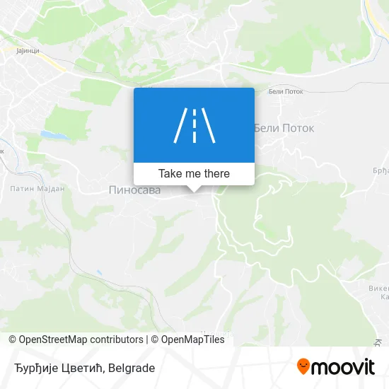 Ђурђије Цветић map