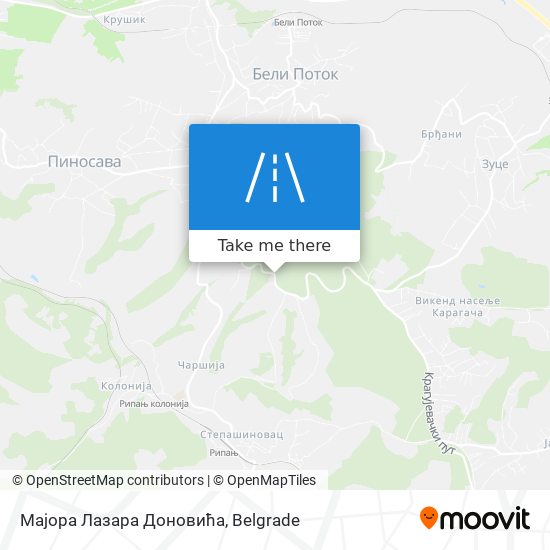 Мајора Лазара Доновића map