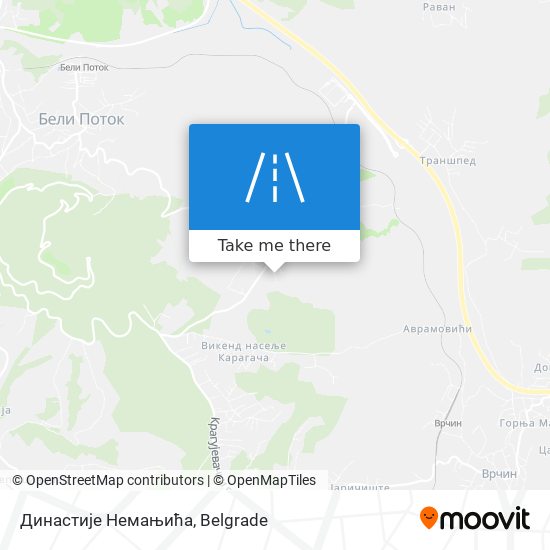 Династије Немањића map