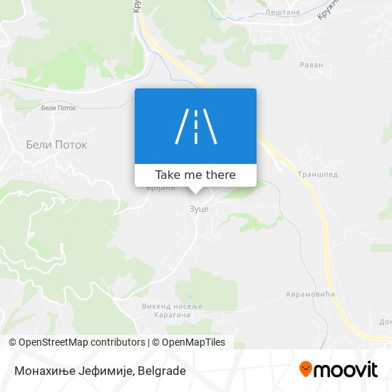 Монахиње Јефимије map