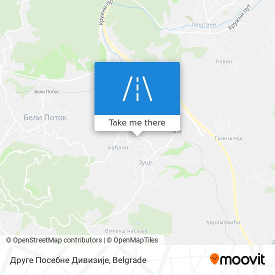 Друге Посебне Дивизије map