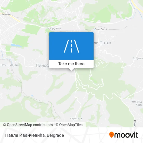 Павла Иванчевића map