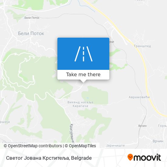 Светог Јована Крститеља map