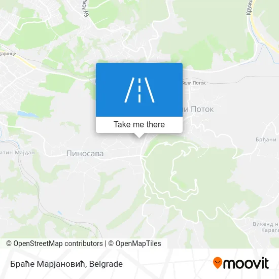 Браће Марјановић map