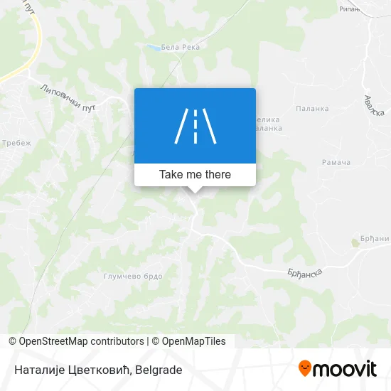 Наталије Цветковић map