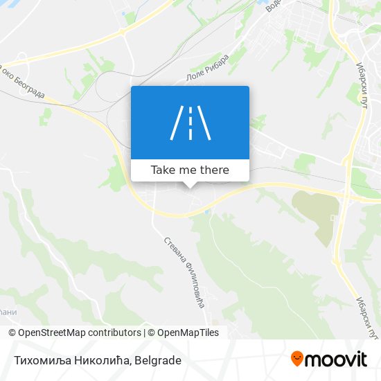 Тихомиља Николића map