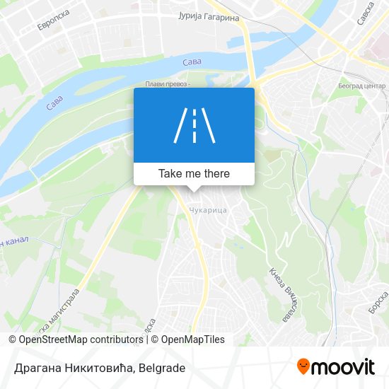 Драгана Никитовића map