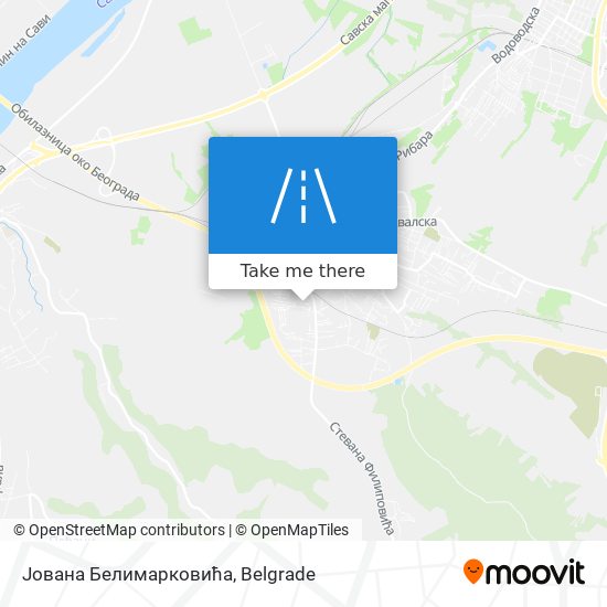 Јована Белимарковића map