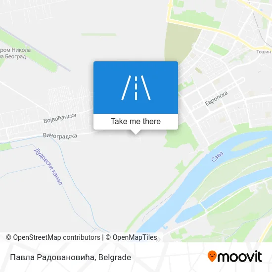 Павла Радовановића map