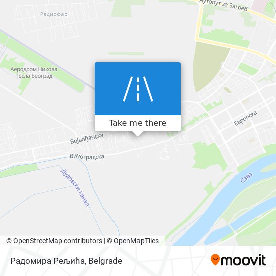 Радомира Рељића map