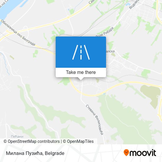 Милана Пузића map