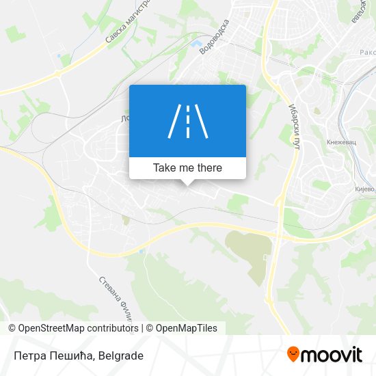 Петра Пешића map