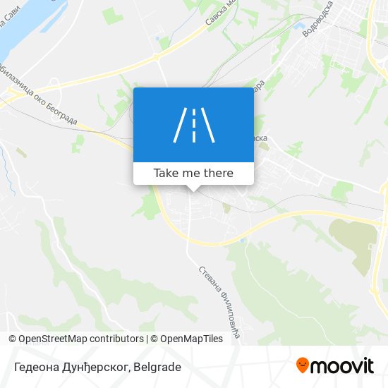 Гедеона Дунђерског map