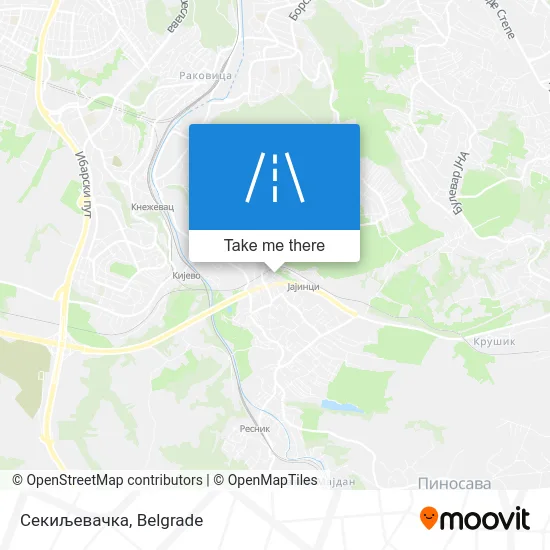 Секиљевачка map