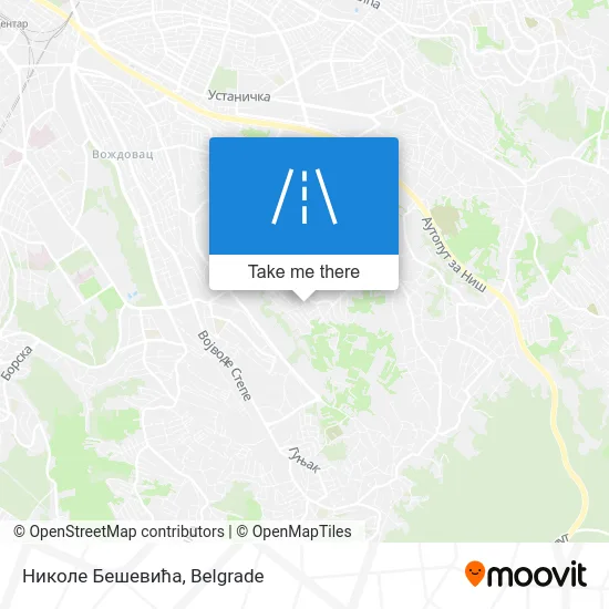 Николе Бешевића map