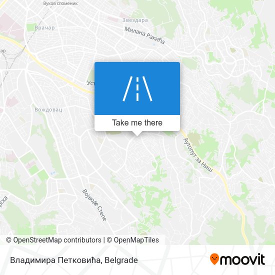 Владимира Петковића map