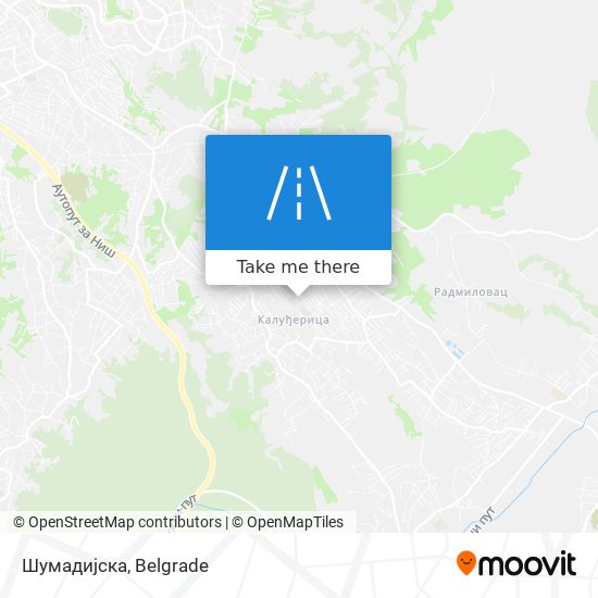 Шумадијска map