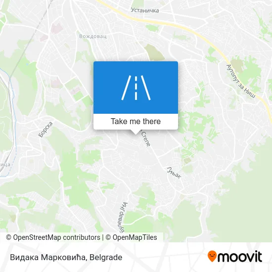 Видака Марковића map