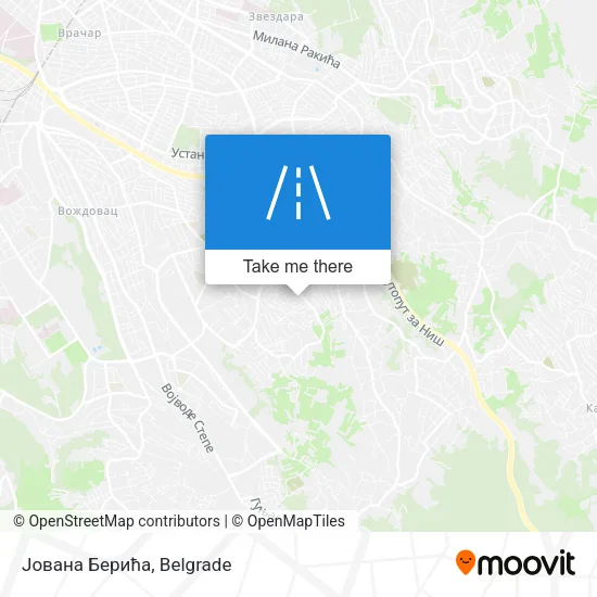 Јована Берића map