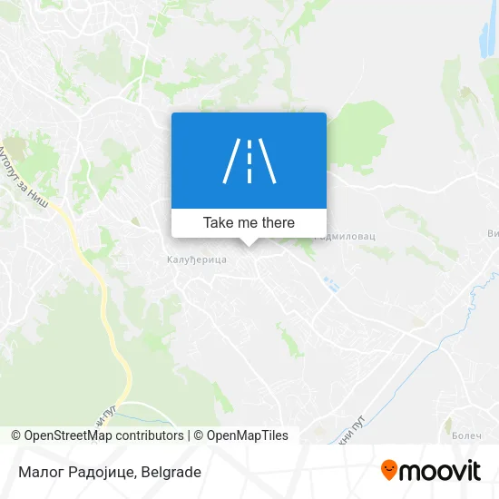 Малог Радојице map