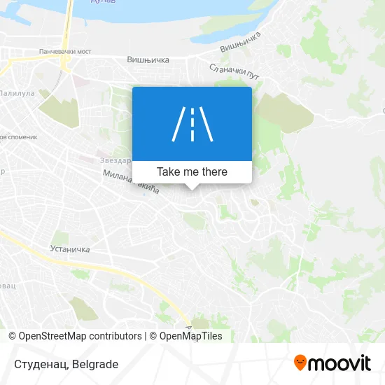 Студенац map