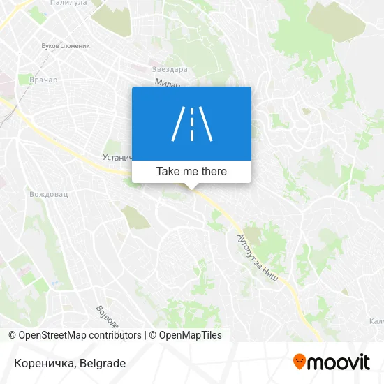 Кореничка map