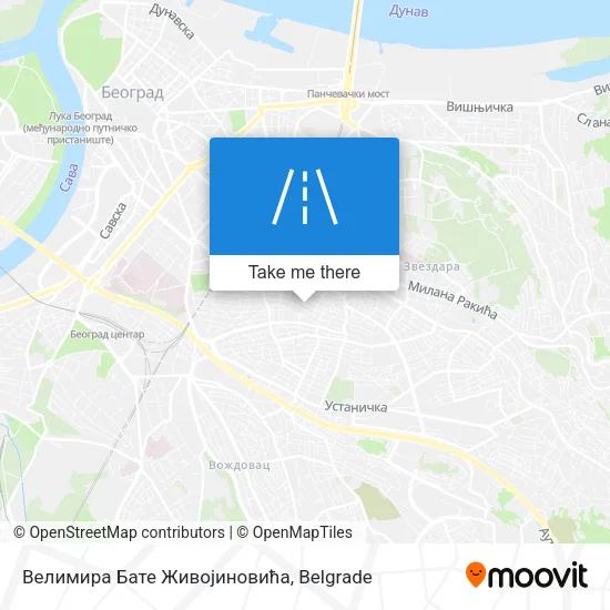 Велимира Бате Живојиновића map